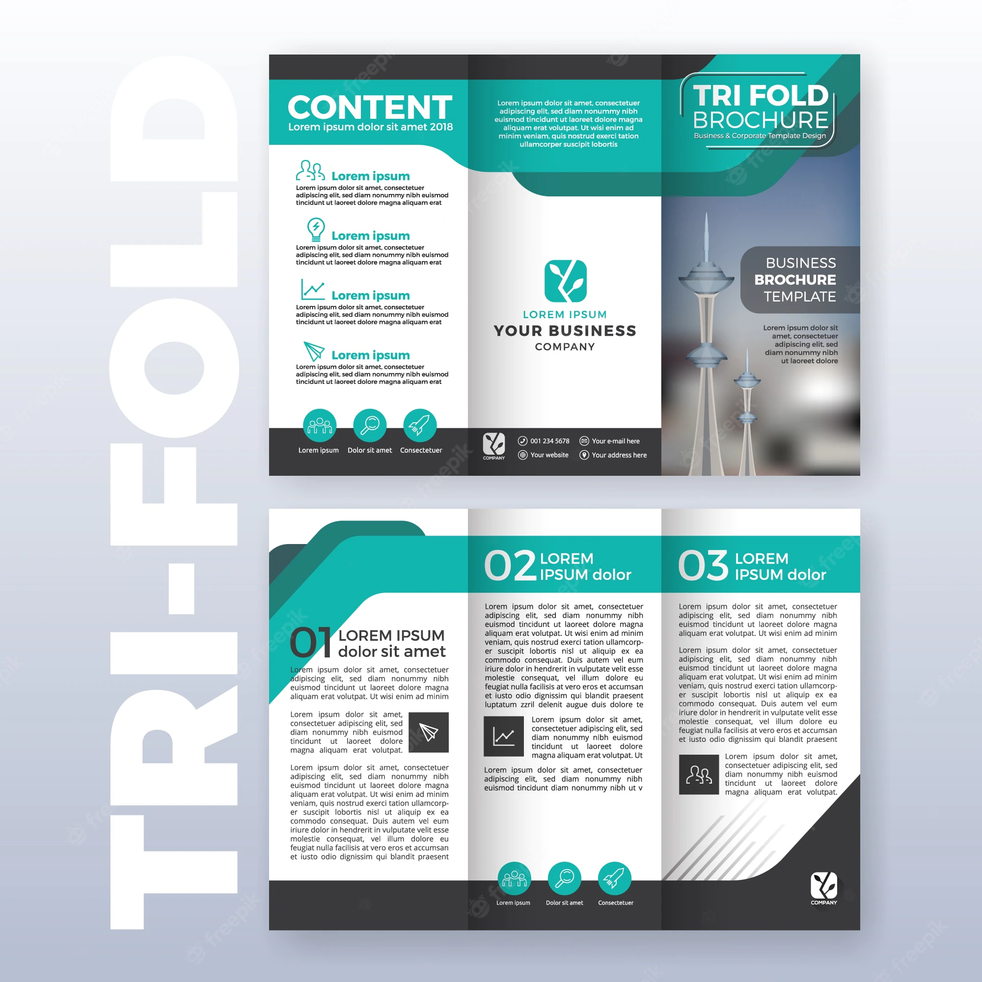 business-tri-fold-brochure-template-design-with-turquoise-color-scheme-a4-size-layout-with-bleeds_1198-358